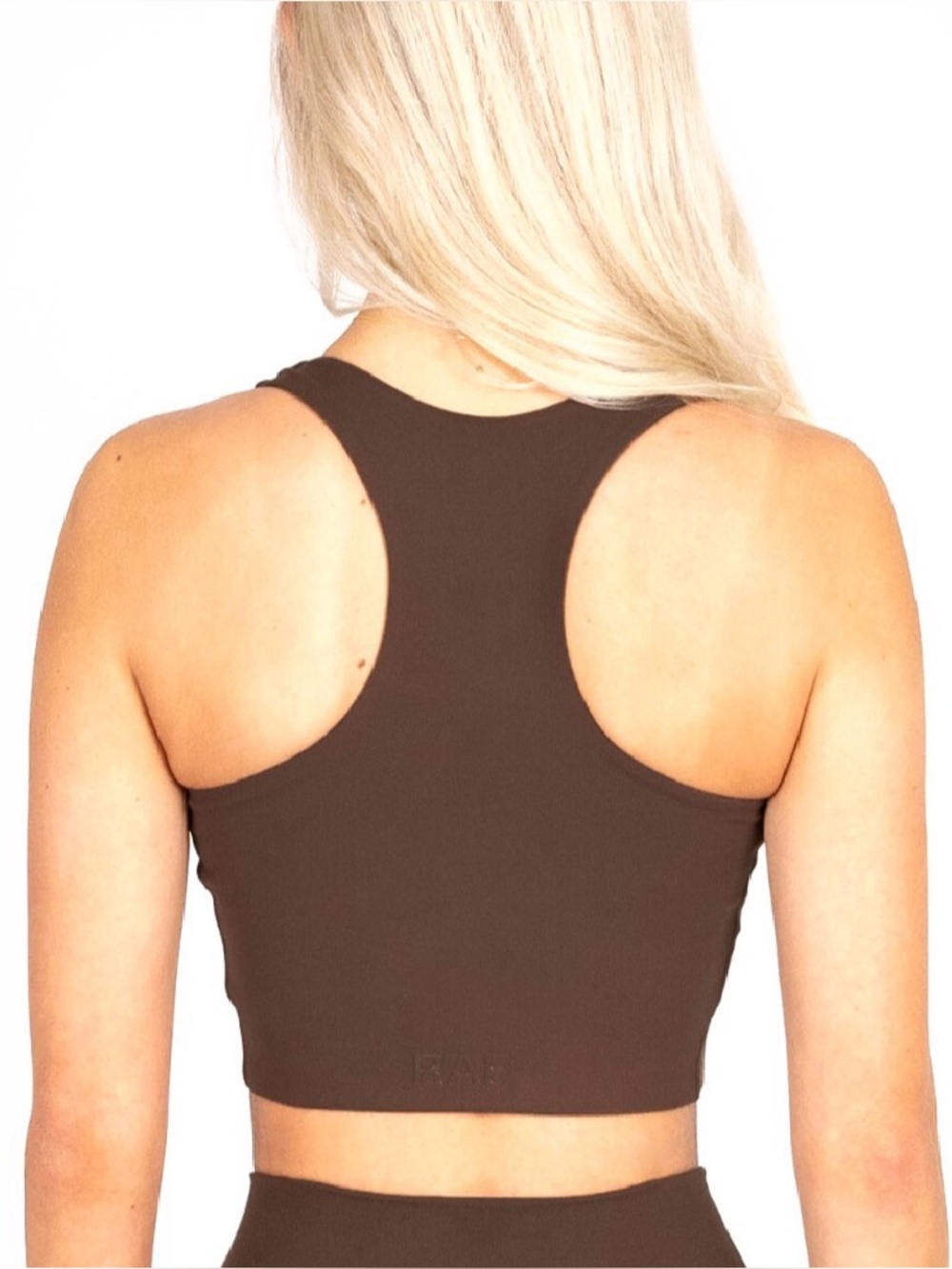 Charlie Rae Racerback Brown Sports Bra (XS) - Picture 2 of 2